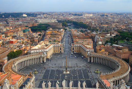 Saint Peter's Square. Rome. Italy.