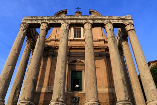 Rome. Temple of Antoninus and Faustina at Rome