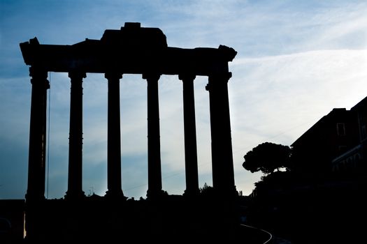 Roman Forum ruins in Italy