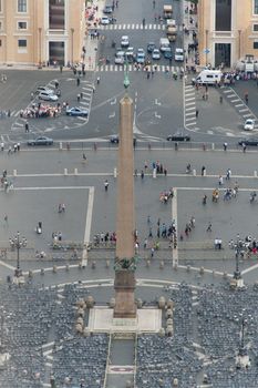 Rome seen from the Sistine chapel: St Peters square