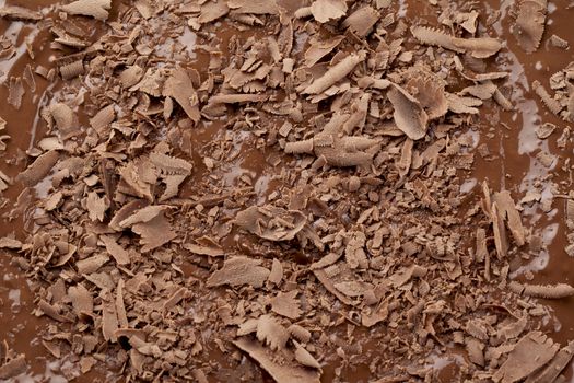 Crushed chocolate pieces