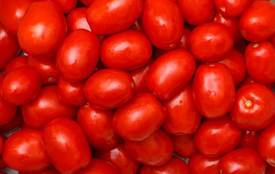 Lot of Red Tomatoes background, closeup