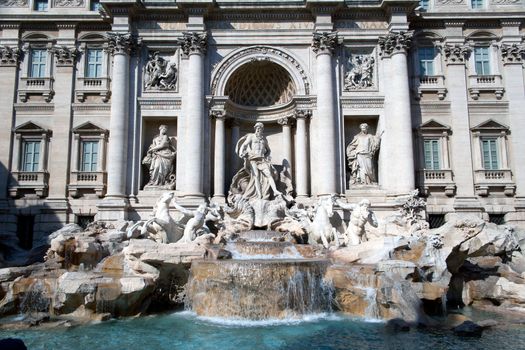 Trevi Fountain. Famous landmark in Rome