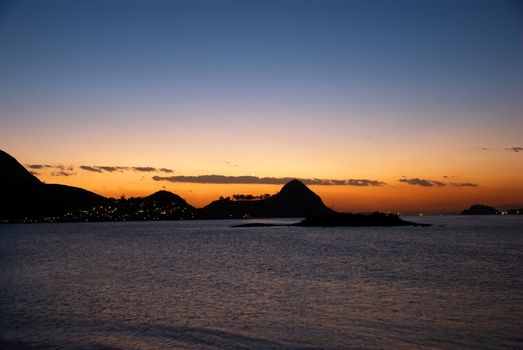 Sunset in Guanabara Bay