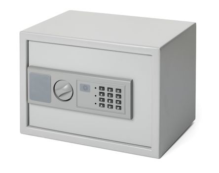 Small safe for home and office use, with digital lock.