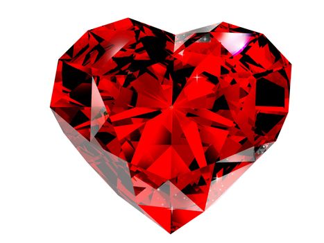 red diamond 3d rendering