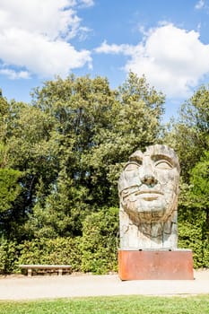 Florence, Italy. Old Boboli Gardens during a sunny day in summer season