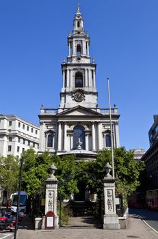 St. Mary le Strand church in London.