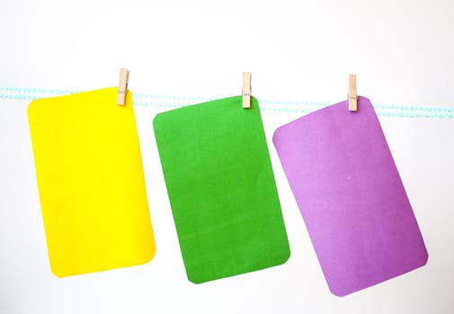 three color hang paper for note