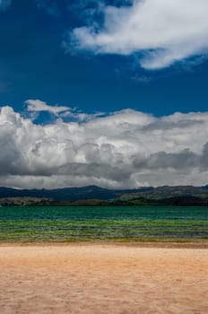 A shot of beautiful Lake Tota in Boyaca, Colombia.