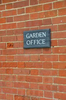 Garden Office sign