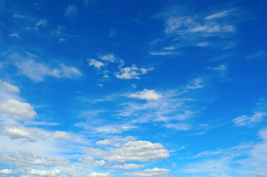 Beautiful blue sky with clouds