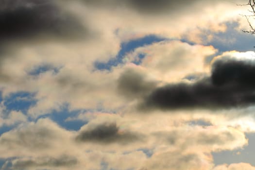 clouds on a beautiful sky, summer landscape, nature