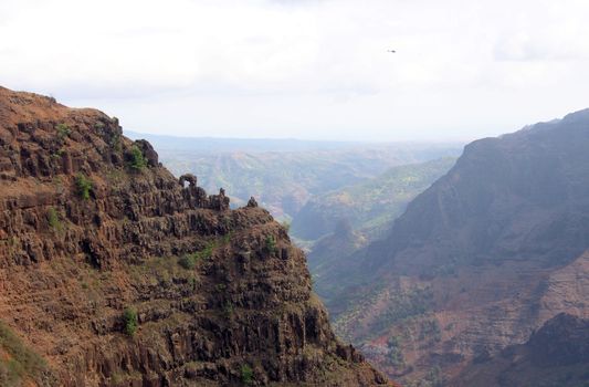 view of waimea canyon in kaui hawaii