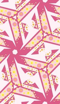 Seamless background of bubbly pink pinwheels