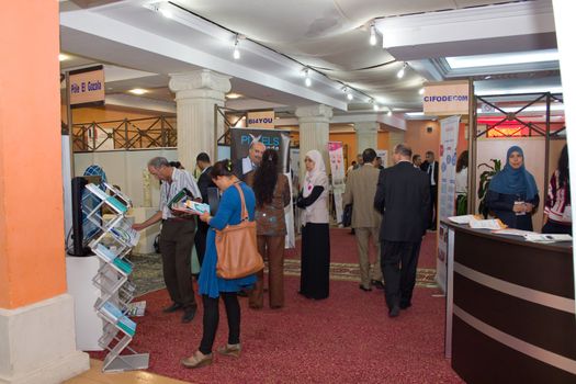 Hammamet – September 19: ICT4ALL Exibition held at the Congress and Exhibition Center of Medina-Hammamet in Yasmine Hammamet, Tunisia on September 19, 2012