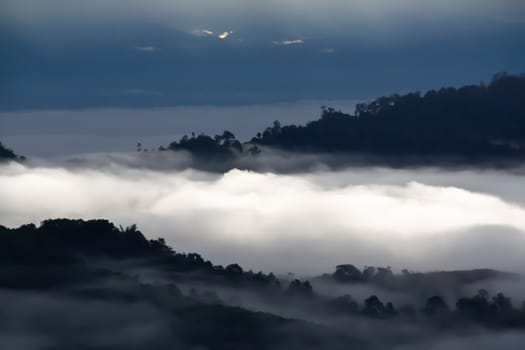 Fog mountain