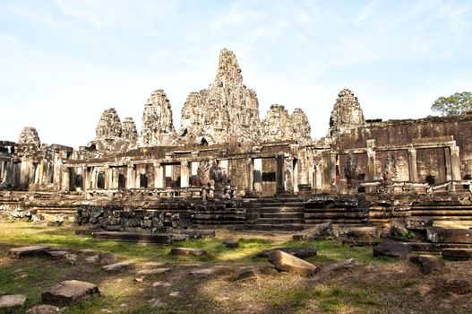 Bayon, siem reap, Cambodia, was inscribed on the UNESCO World Heritage List in 1992.