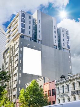 An image of an advertising wall in Australia