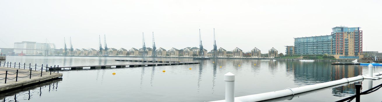 Royal Victoria Dock London England large panorama