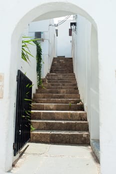 Gate of street in Rhodes, Greece