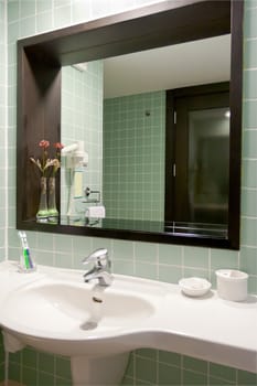 Interior design of a bathroom