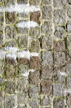 Background of old decorative stone brick wall. Architecture background.