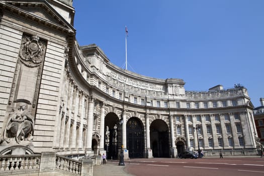 The impressive Admiralty Arch in London.