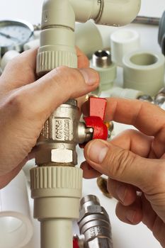 Plumbing fixtures and piping parts