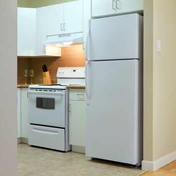 Modern kitchen interior in new home