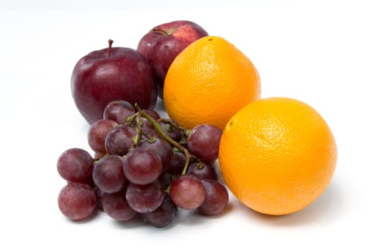 apple grape and orange Fruit for eat