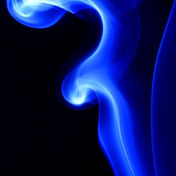 blue smoke abstract background close up