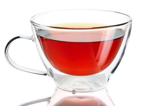 Cup of tea isolated on white