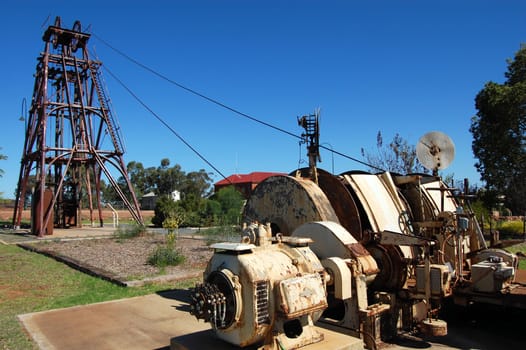 Gold mining monument, Cobar, Australia