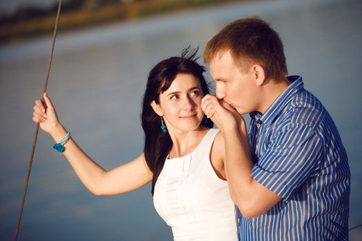 man and girl in love together