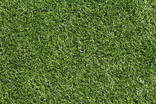 Artificial grass soccer field for background