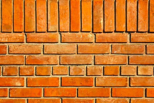 Red brick wall for background
