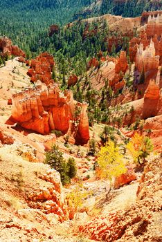 spectacular Hoodoo rock spires of Bryce Canyon, Utah, USA