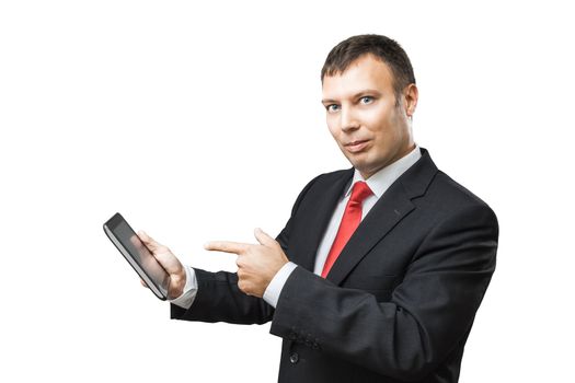 An image of a Business Man with a Tablet PC