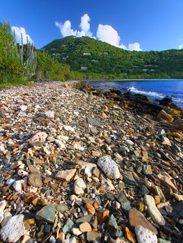Smugglers Cove is a beautiful small bay on the Caribbean island of Tortola.