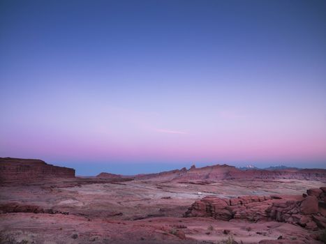 dried red rock in utah