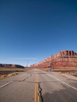 eroded road