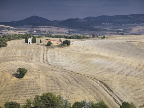 high angle shot of a tuscany italy