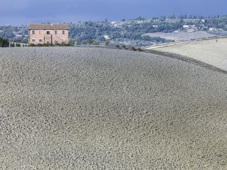 image of a concrete road in tuscany