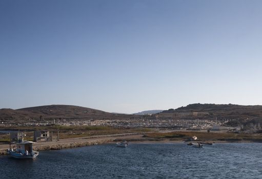 ship dock at greece