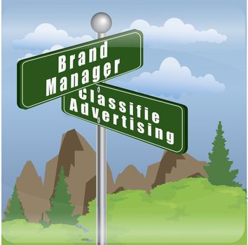 brand manager and classified advertising post
