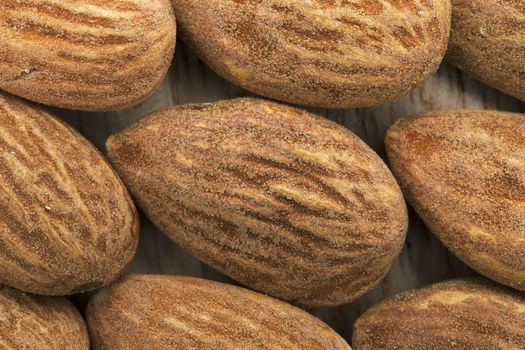 Closeup of fesh raw almond