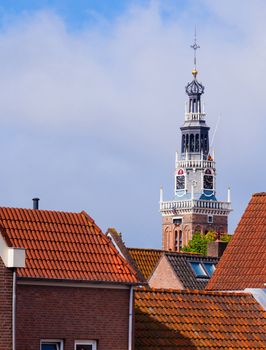 Tower at the cheese market in Dutch Alkmaar