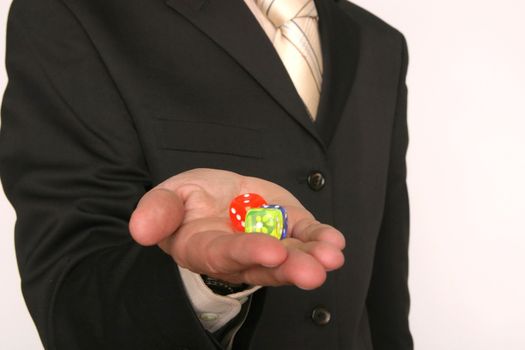 close up of business man in brown suit