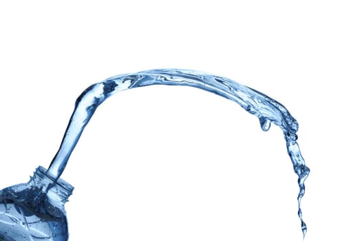 Beautiful water splash isolated on white